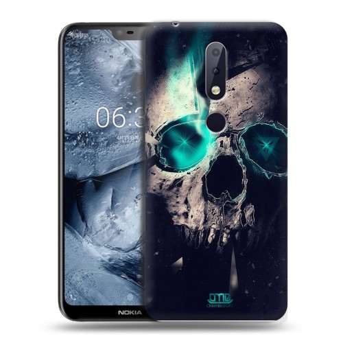 Дизайнерский силиконовый чехол для Nokia 6.1 Plus Арт черепа