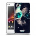 Дизайнерский пластиковый чехол для Sony Xperia L Арт черепа