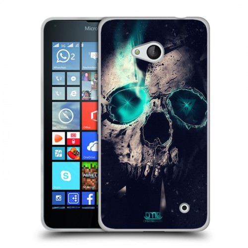 Дизайнерский силиконовый чехол для Microsoft Lumia 640 Арт черепа