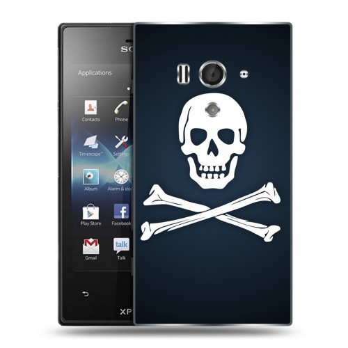 Дизайнерский пластиковый чехол для Sony Xperia acro S Арт черепа