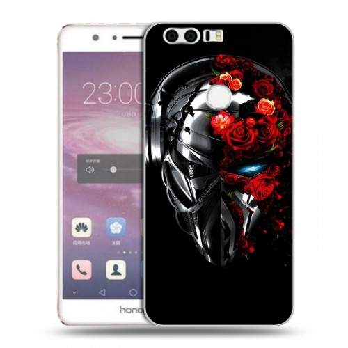 Дизайнерский пластиковый чехол для Huawei Honor 8 Арт черепа