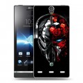 Дизайнерский пластиковый чехол для Sony Xperia S Арт черепа