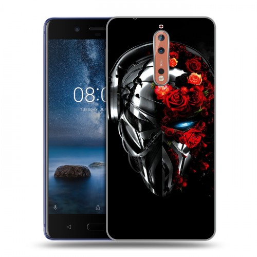 Дизайнерский пластиковый чехол для Nokia 8 Арт черепа