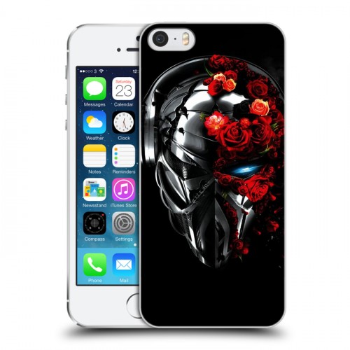 Дизайнерский пластиковый чехол для Iphone 5s Арт черепа