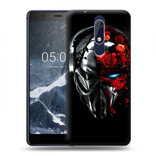 Дизайнерский пластиковый чехол для Nokia 5.1 Арт черепа