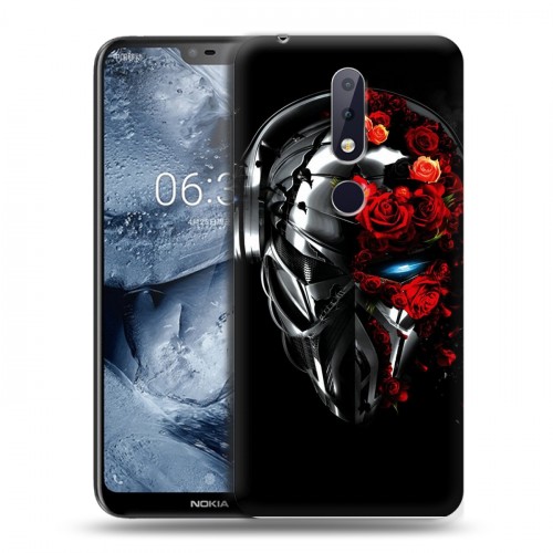 Дизайнерский пластиковый чехол для Nokia 6.1 Plus Арт черепа