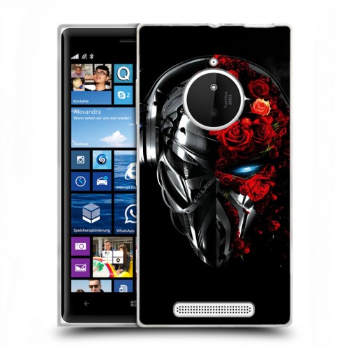 Дизайнерский пластиковый чехол для Nokia Lumia 830 Арт черепа