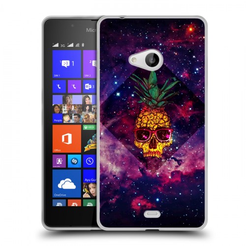 Дизайнерский пластиковый чехол для Microsoft Lumia 540 Арт черепа