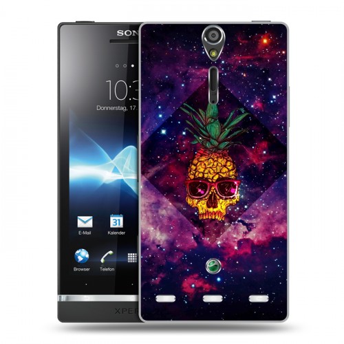 Дизайнерский пластиковый чехол для Sony Xperia S Арт черепа