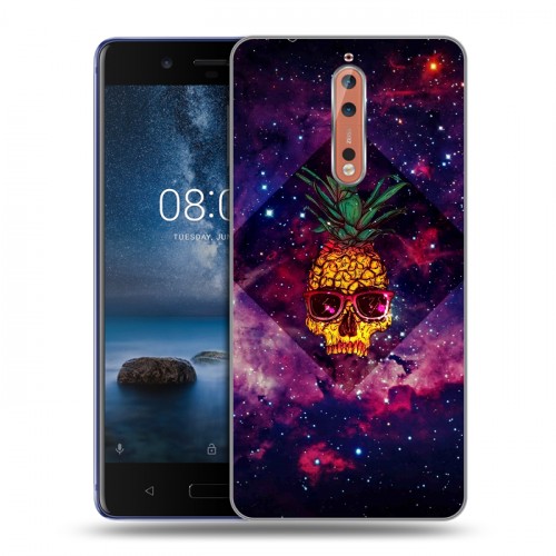 Дизайнерский пластиковый чехол для Nokia 8 Арт черепа