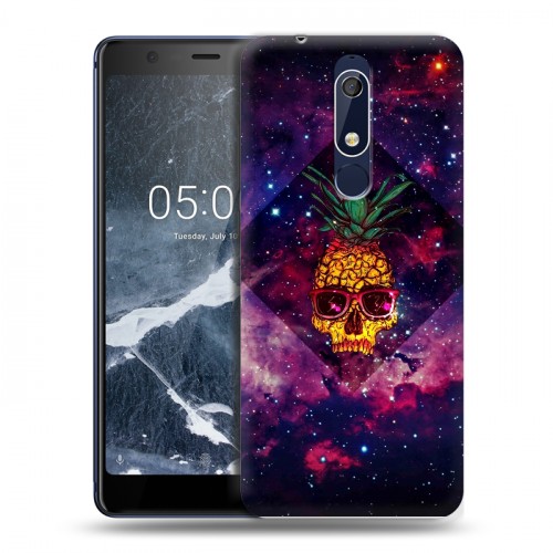 Дизайнерский пластиковый чехол для Nokia 5.1 Арт черепа