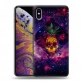 Дизайнерский силиконовый чехол для Iphone Xs Max Арт черепа