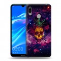 Дизайнерский пластиковый чехол для Huawei Y6 (2019) Арт черепа