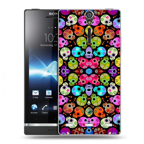 Дизайнерский пластиковый чехол для Sony Xperia S Арт черепа