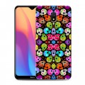 Дизайнерский силиконовый с усиленными углами чехол для Xiaomi RedMi 8A Арт черепа