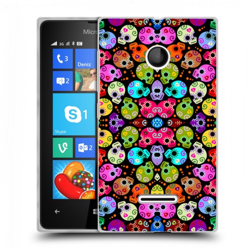 Дизайнерский пластиковый чехол для Microsoft Lumia 435 Арт черепа