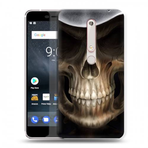 Дизайнерский пластиковый чехол для Nokia 6 (2018) Арт черепа
