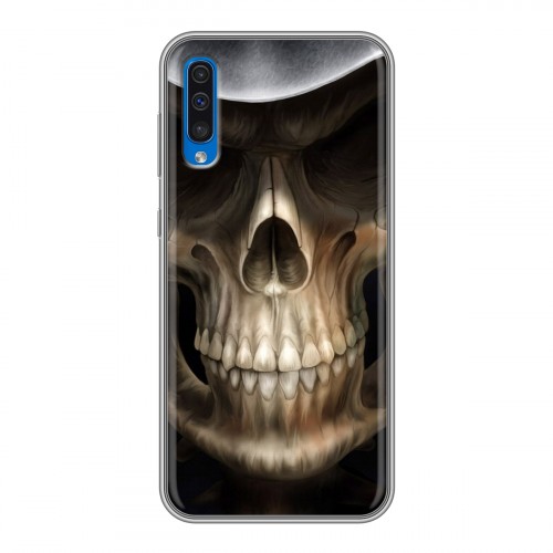 Дизайнерский силиконовый чехол для Samsung Galaxy A50 Арт черепа