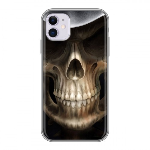 Дизайнерский пластиковый чехол для Iphone 11 Арт черепа