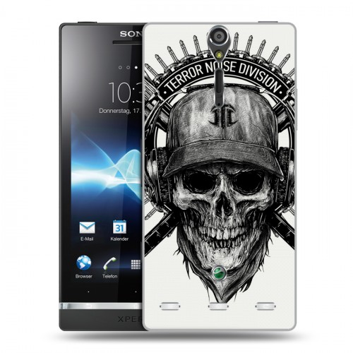 Дизайнерский пластиковый чехол для Sony Xperia S Арт черепа