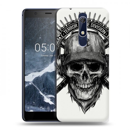 Дизайнерский пластиковый чехол для Nokia 5.1 Арт черепа