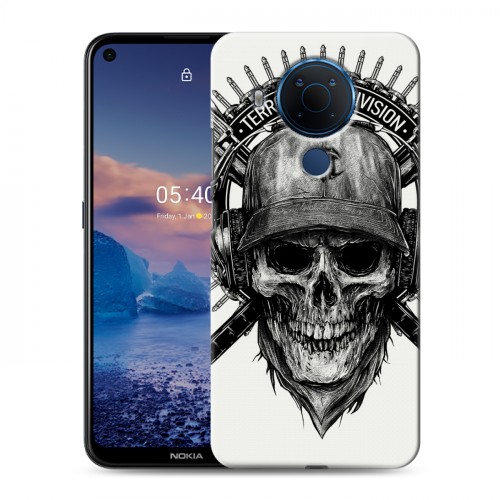 Дизайнерский силиконовый чехол для Nokia 5.4 Арт черепа