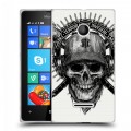 Дизайнерский пластиковый чехол для Microsoft Lumia 435 Арт черепа