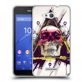 Дизайнерский пластиковый чехол для Sony Xperia E4g Арт черепа