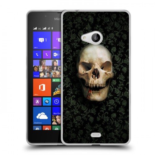 Дизайнерский пластиковый чехол для Microsoft Lumia 540 Арт черепа