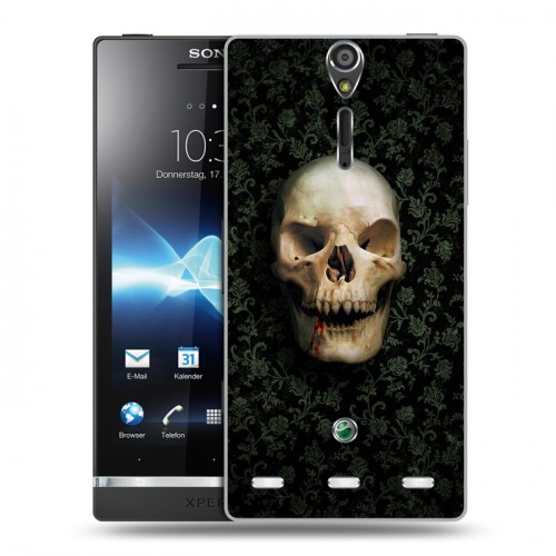 Дизайнерский пластиковый чехол для Sony Xperia S Арт черепа