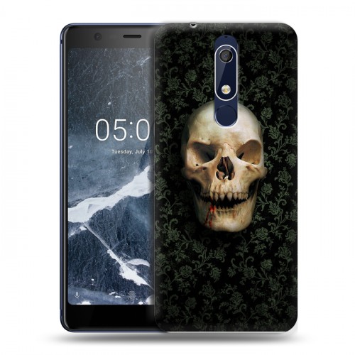 Дизайнерский пластиковый чехол для Nokia 5.1 Арт черепа