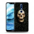 Дизайнерский силиконовый чехол для Nokia 5.1 Plus Арт черепа