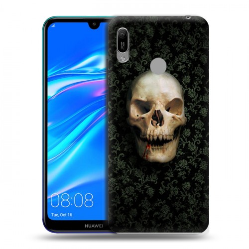 Дизайнерский пластиковый чехол для Huawei Y6 (2019) Арт черепа