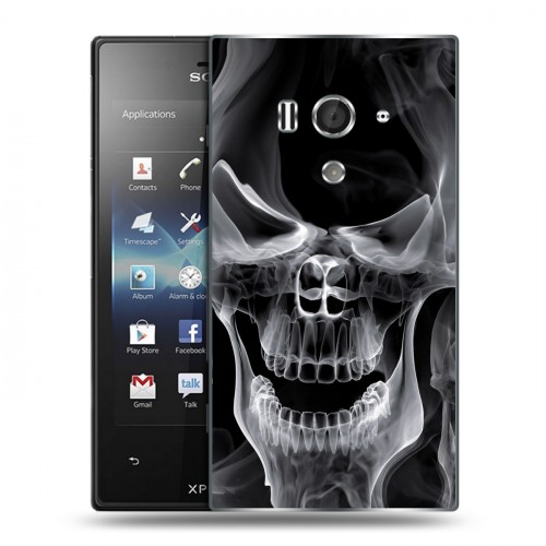 Дизайнерский пластиковый чехол для Sony Xperia acro S Арт черепа