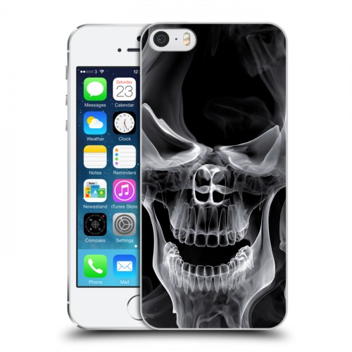 Дизайнерский пластиковый чехол для Iphone 5s Арт черепа