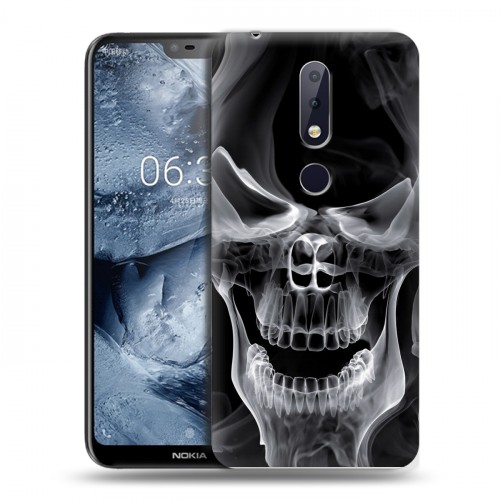 Дизайнерский пластиковый чехол для Nokia 6.1 Plus Арт черепа