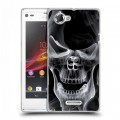 Дизайнерский пластиковый чехол для Sony Xperia L Арт черепа