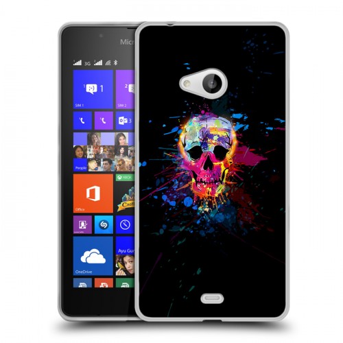 Дизайнерский пластиковый чехол для Microsoft Lumia 540 Арт черепа