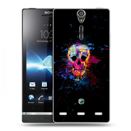 Дизайнерский пластиковый чехол для Sony Xperia S Арт черепа