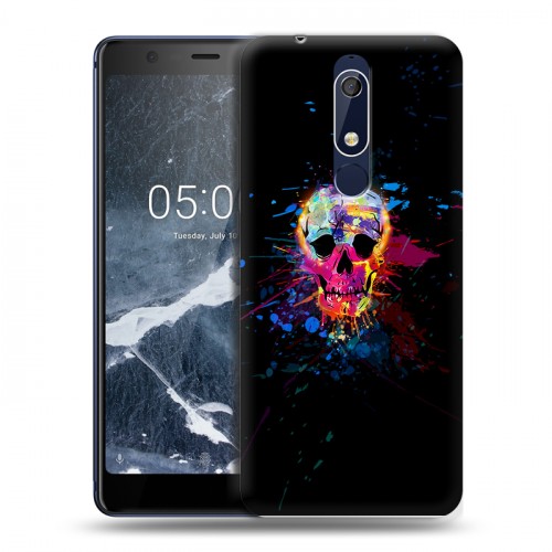 Дизайнерский пластиковый чехол для Nokia 5.1 Арт черепа