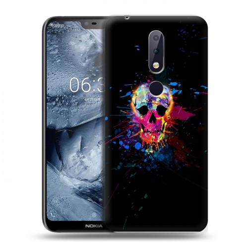 Дизайнерский пластиковый чехол для Nokia 6.1 Plus Арт черепа