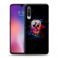 Дизайнерский силиконовый с усиленными углами чехол для Xiaomi Mi9 Арт черепа