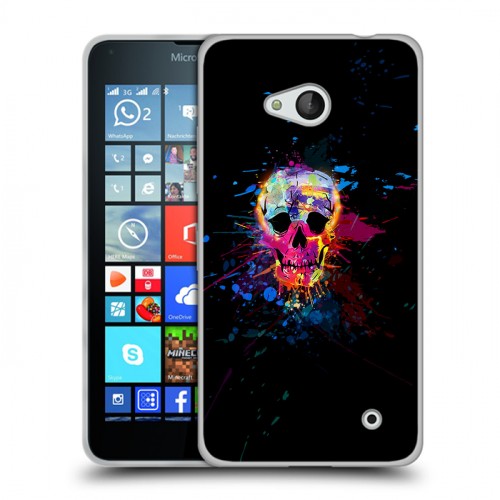 Дизайнерский пластиковый чехол для Microsoft Lumia 640 Арт черепа