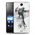 Дизайнерский пластиковый чехол для Sony Xperia TX Мир черепов