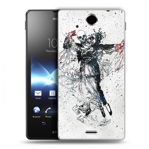 Дизайнерский пластиковый чехол для Sony Xperia TX Мир черепов