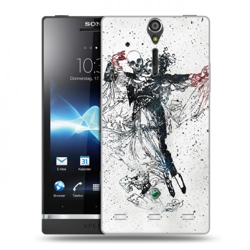 Дизайнерский пластиковый чехол для Sony Xperia S Мир черепов