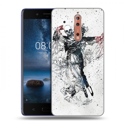 Дизайнерский пластиковый чехол для Nokia 8 Мир черепов