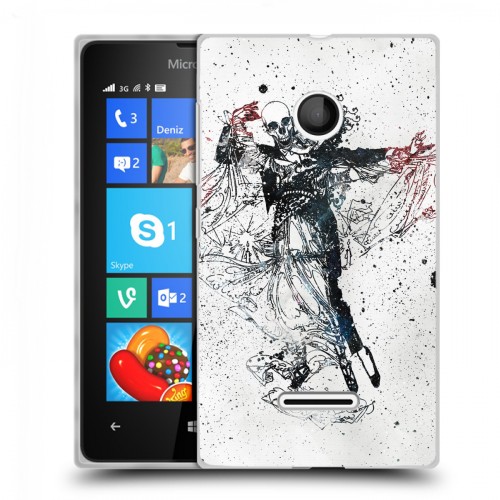 Дизайнерский пластиковый чехол для Microsoft Lumia 435 Мир черепов