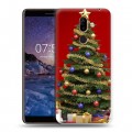 Дизайнерский пластиковый чехол для Nokia 7 Plus Новогодняя елка