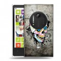 Дизайнерский пластиковый чехол для Nokia Lumia 1020 Мир черепов